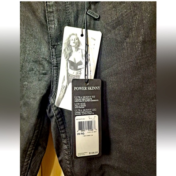GUESS POWER SKINNY LOW RISE COATED 28 - Picture 4 of 5